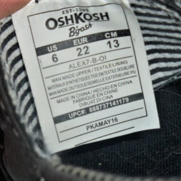 Vintage OSHKOSH SHOES Size 6 Oshkosh B'gosh Boat Shoes Kids Shoes #ALEX7-B-01 - Picture 7 of 7